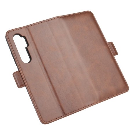 Чохол-книжка Dual-side Magnetic Buckle для Xiaomi Mi Note 10 Lite - коричневий