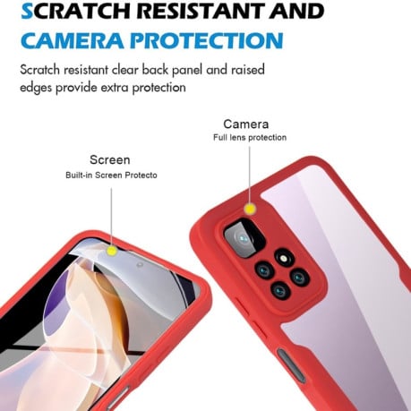 Двусторонний чехол Acrylic для Xiaomi Redmi Note 11 Pro - красный