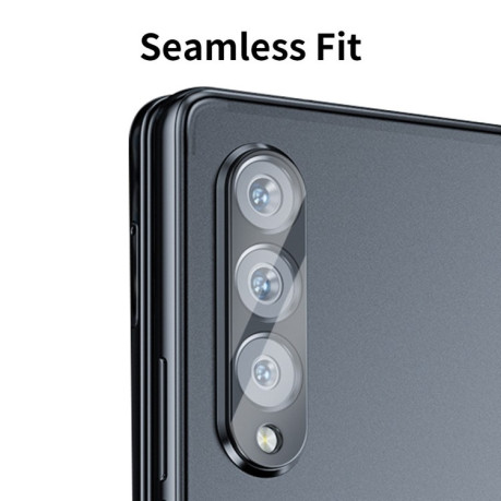 Комплект защитного стекла на камеру ENKAY Hat-Prince 9H для Samsung Galaxy Fold 6 - черный