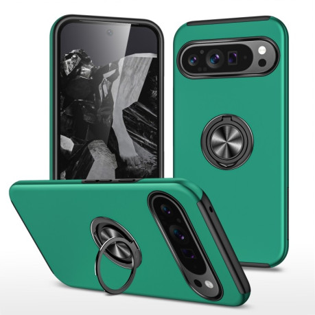 Противоударный чехол HMC 360 Degree Rotating Holder для Google Pixel 9 Pro - зеленый