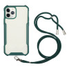 Чохол Acrylic Neck Lanyard для iPhone 11 – темно-зелений