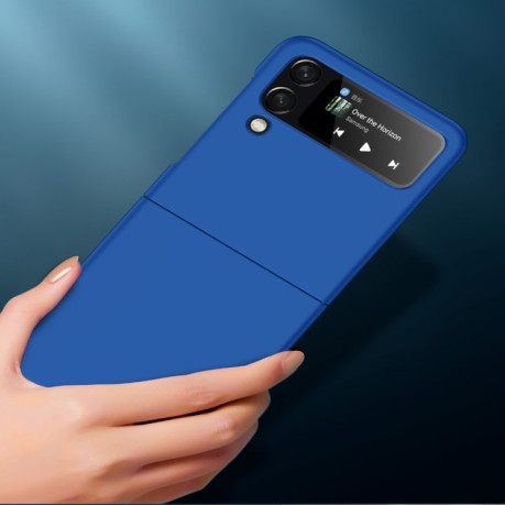 Противоударный чехол Big Hole Fuel Injection для Samsung Galaxy Flip4 - синий