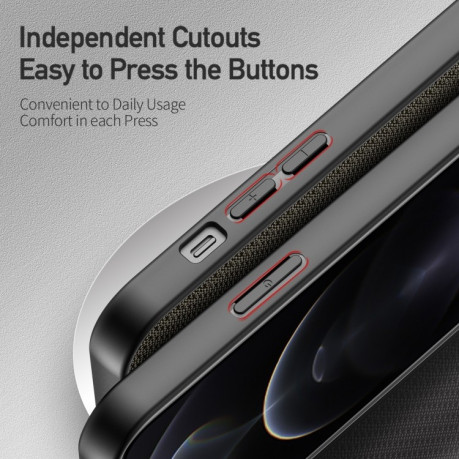 Протиударний чохол DUX DUCIS Fino Series для iPhone 13 Pro Max - темно-зелений