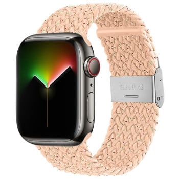 Ремінець Nylon Braid для Apple Watch 10 46mm/Ultra 49mm / Series 8/7 45mm / 44mm / 42mm- рожевий
