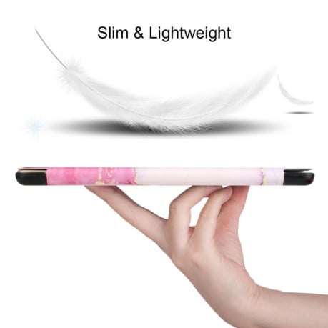 Чохол-книжка Silk Texture Colored Drawing для iPad mini 6 - Pink Marble