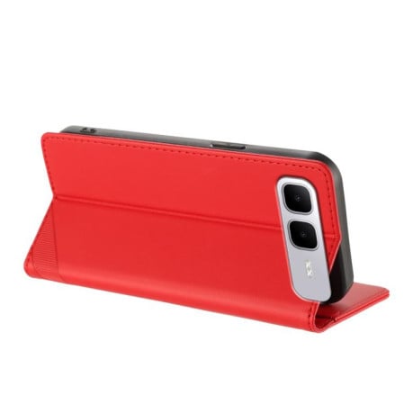 Чехол-книжка с фактурой Multi-functional Wallet Retro на Infinix Smart 10 Plus 4G - красный
