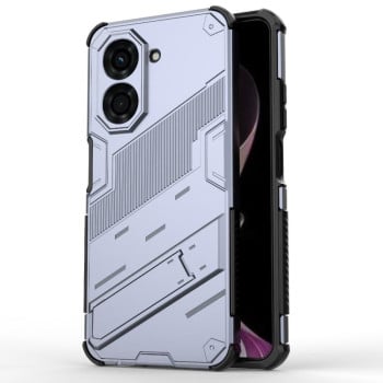 Противоударный чехол Punk Armor с подставкой на Xiaomi Redmi A5 4G 171.1mm / Poco C71 5G - серый