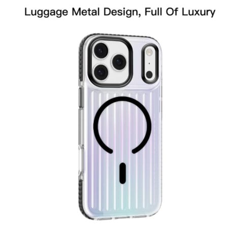 Чехол Mutural Luggage Rainbow MagSafe на iPhone 17 Pro Max - темно-серый