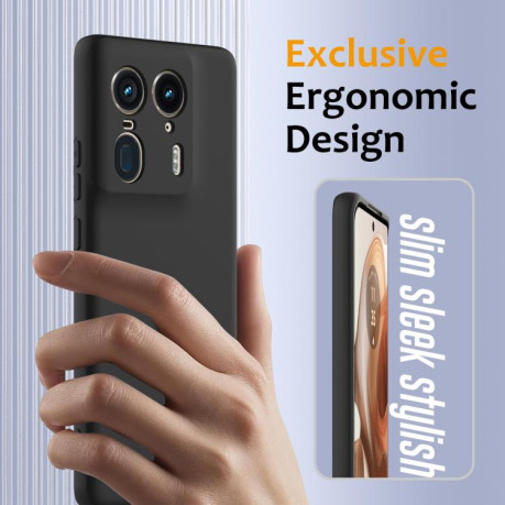 Силиконовый чехол Shockproof Silicone Magsafe для Motorola Edge 50 Ultra - черный
