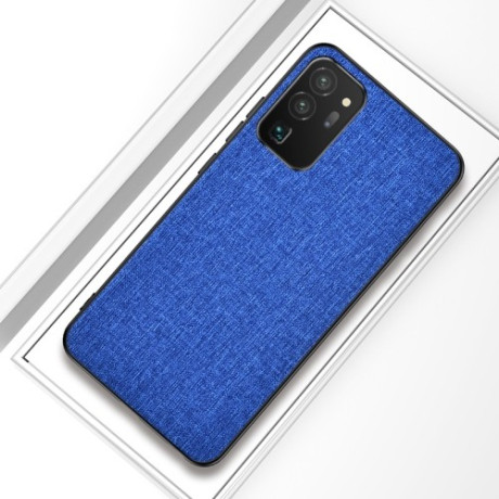 Протиударний чохол Cloth Texture на Samsung Galaxy S20 FE - синій