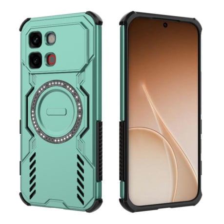 Протиударний чохол Butterfly Armor з MagSafe на Infinix Note Edge 5G Global — світло-зелений