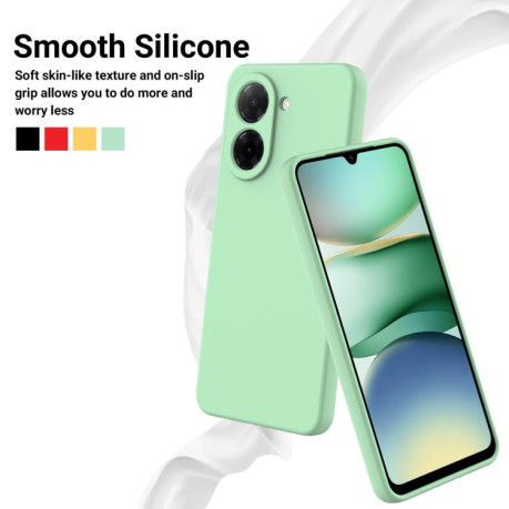 Силіконовий чохол Solid Color Liquid Silicone на Redmi A5 4G 171.7mm / Poco C71 - зелений