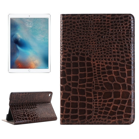 Чохол-книга Crocodile Texture для iPad Pro 12.9 - коричневий
