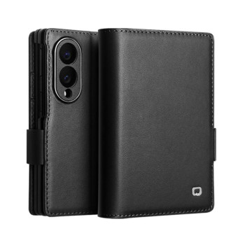 Чохол-книжка QIALINO Classic Gen2 з натуральної шкіри на Samsung Galaxy Fold8 5G — чорний