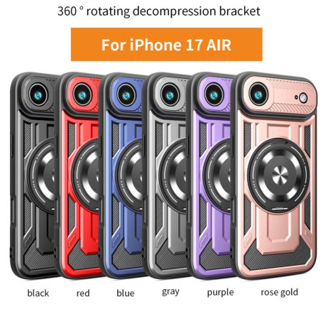 Противоударный чехол Armor Rotating Holder MagSafe для iPhone Air - серый