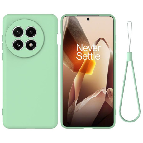 Силіконовий чохол Solid Color Liquid Silicone на OnePlus 13R/Ace 5/5 Pro - зелений