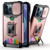 Протиударний чохол Sliding Camera Design для iPhone 13 Pro – рожеве золото