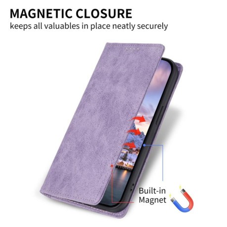 Чохол-книжка Business Solid Color Magnetic RFID Leather на Realme 14 Pro+ - фіолетовий
