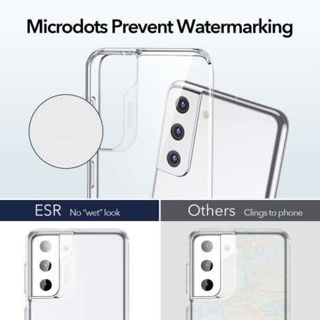 Силиконовый чехол-подставка ESR Air Shield Boost  на Samsung Galaxy S21 - прозрачный