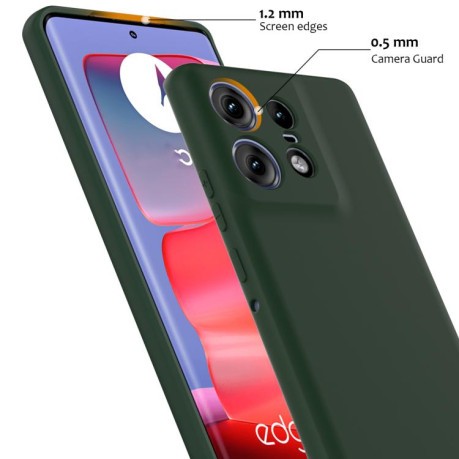 Силіконовий чохол Shockproof Silicone Magsafe для Motorola Edge 50 Pro - зелений