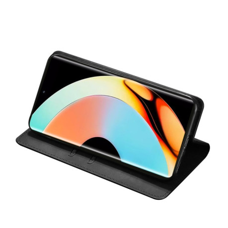 Чехол-книжка Retro Skin Feel Business Magnetic на Realme 10 Pro+ 5G - черный