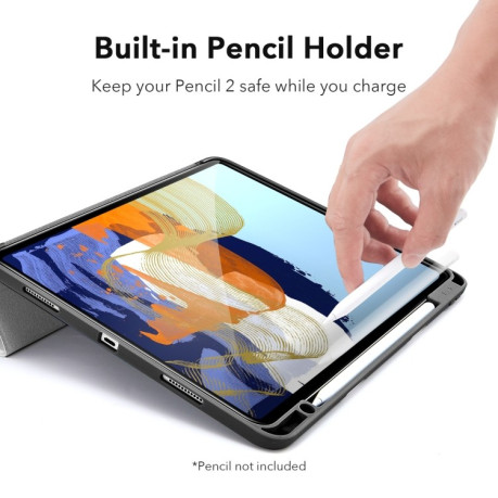 Чохол-книжка ESR Rebound Pencil Series для iPad Pro 11 2021/2020/2018 - сріблястий