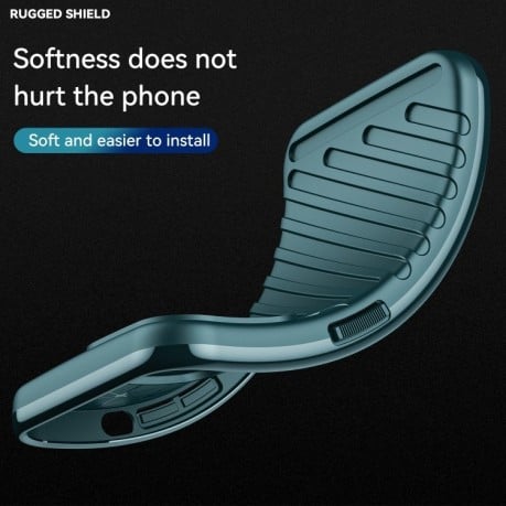 Противоударный чехол Thunderbolt на Samsung Galaxy A73 5G - зеленый
