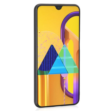 Противоударный чехол Calfskin для Samsung Galaxy A32 5G- синий