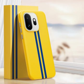 Контрастний магнітний чохол Boundless Rock Sand Starting Line Series для OnePlus 15T — жовтий