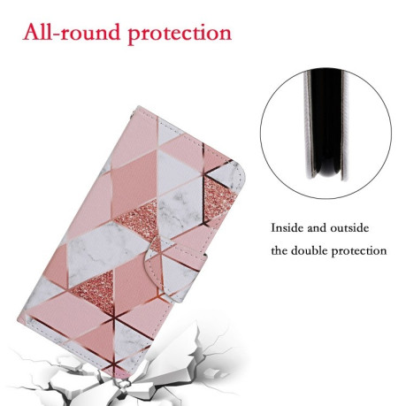 Чохол-книжка Colored Drawing Pattern для Samsung Galaxy S24 FE 5G - Marble