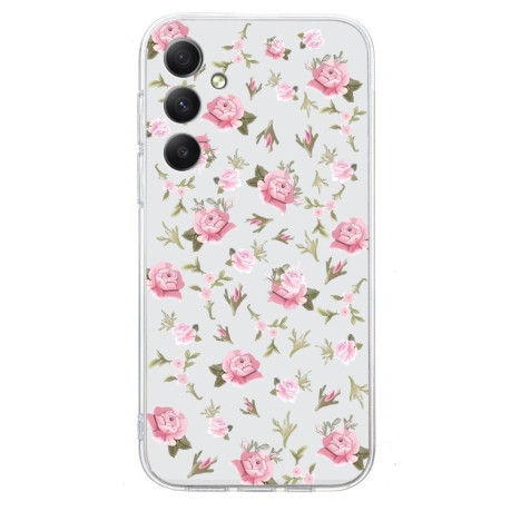 Чехол Colored Drawing Pattern Transparent TPU для Samsung Galaxy S24 FE 5G