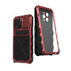 Протиударний металевий чохол R-JUST Dustproof на iPhone 14 - червоний