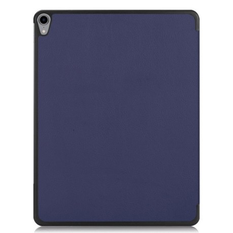 Чехол-книжка Custer Texture на iPad Pro 12.9 inch 2018-темно-синий