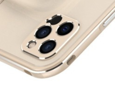 Защитная рамка  на заднюю камеру для iPhone 12 -  золотая