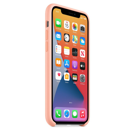 Силиконовый чехол Silicone Case Grapefruit на iPhone 11 Pro Max-премиальное качество