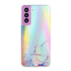 Протиударний чохол Laser Marble для Samsung Galaxy S21 FE - рожевий