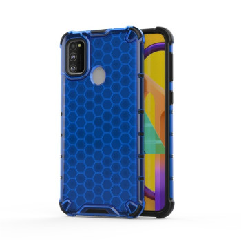 Противоударный чехол Honeycomb на Samsung Galaxy M21/M30s - синий