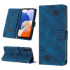 Чехол-книжка Skin-feel Embossed для Samsung Galaxy A05s - синий