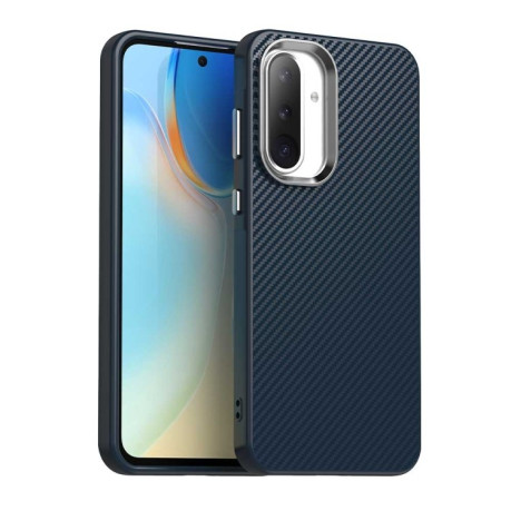 Ударозащитный чехол Carbon Fiber Series IMD на Samsung Galaxy A36 5G - синий