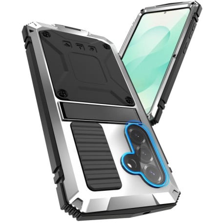 Протиударний чохол R-JUST Life Waterproof на Samsung Galaxy S26+ 5G — сріблястий