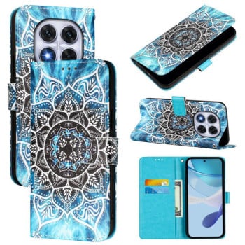 Чохол-книжка Colored Drawing Pattern Plain Weave Leather для Xiaomi Redmi Note 14 Pro 5G/Poco X7 - Mandala