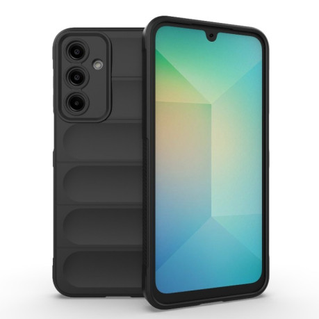 Силиконовый чехол Magic Flannel для Samsung Galaxy A16 5G - черный