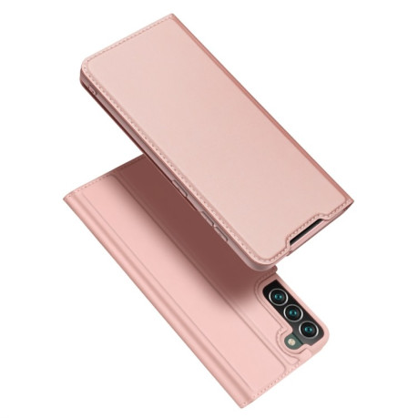 Чехол-книжка DUX DUCIS Skin Pro Series на Samsung Galaxy S22 Plus 5G - розовое золото
