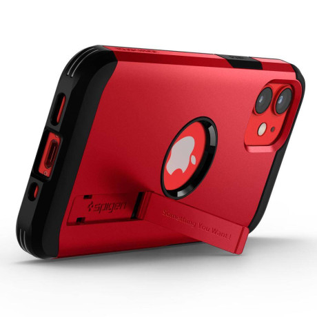 Оригинальный чехол Spigen Tough Armor на iPhone 12 Mini Red