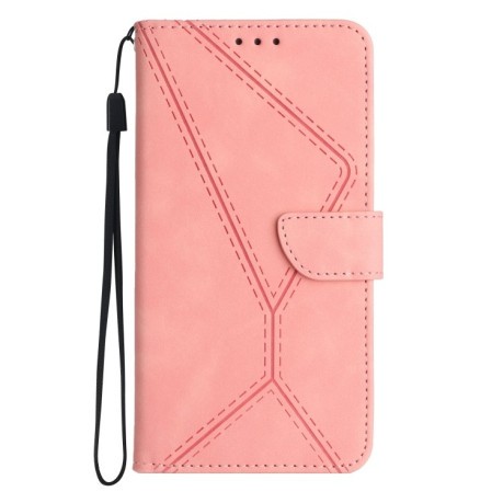Чехол-книжка Stitching Embossed Leather для Realme 11 Pro 5G/11 Pro+ 5G - розовый