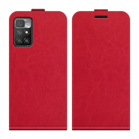 Флип-чехол Texture Single на Xiaomi Redmi 10 - красный