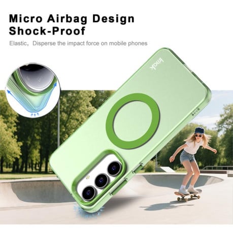 Чохол IMAK Candy Series з MagSafe на Samsung Galaxy S25 FE 5G - зелений