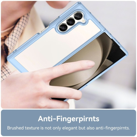 Протиударний чохол Colorful Acrylic Series для Samsung Galaxy Fold 6 5G - синій