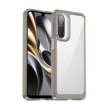 Протиударний чохол Colorful Acrylic Series із кольоровою силіконовою боковиною на Samsung Galaxy A17 5G - сірий