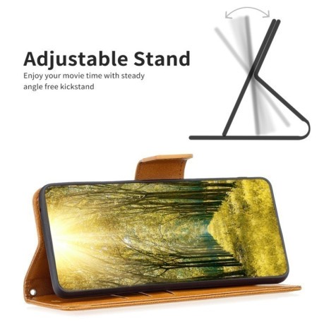 Чехол-книжка Retro Lambskin Texture для Samsung Galaxy A35 - желтый